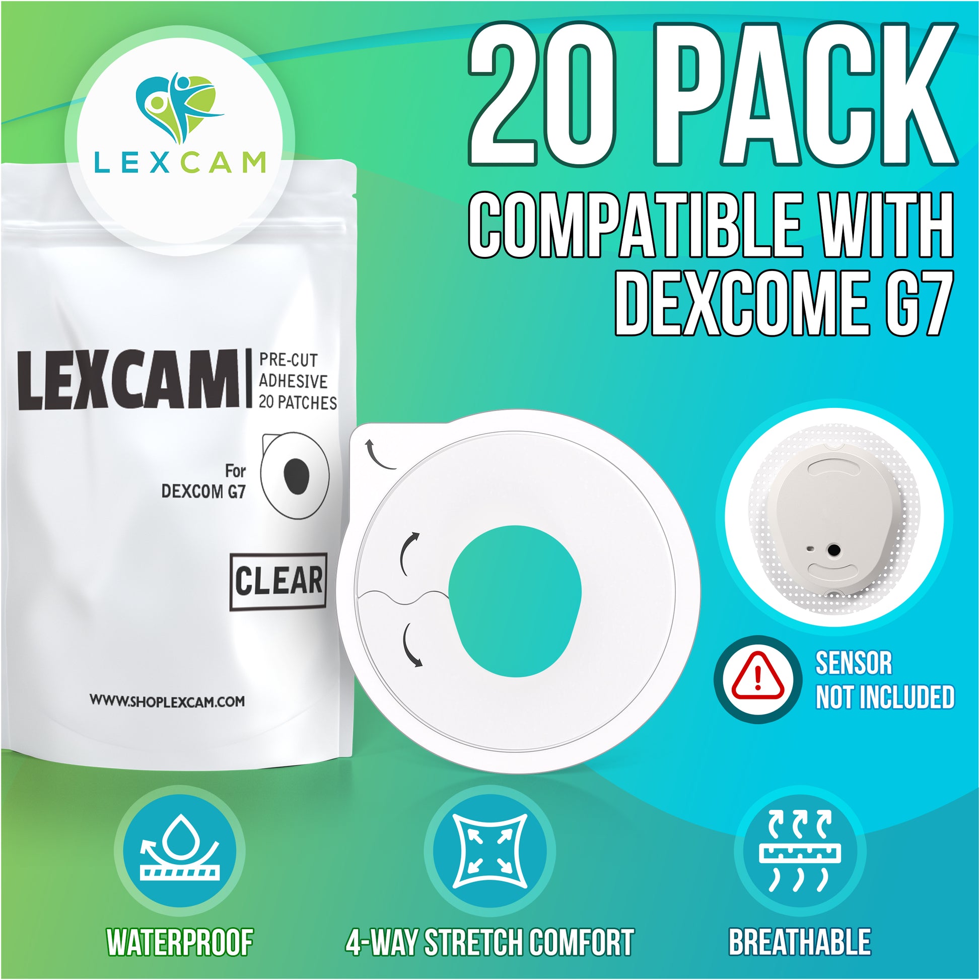 Dexcom G7 Adhesive Patches - 10 Pack – Plus Patches