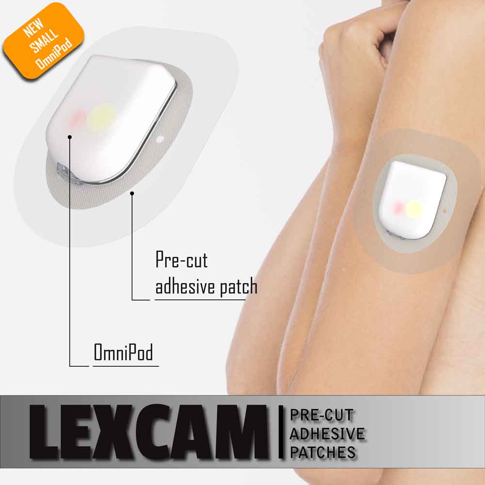 Lexcam Adhesive Waterproof Patches Pre-Cut for Freestyle Libre 2 3, Color  Clear (20)